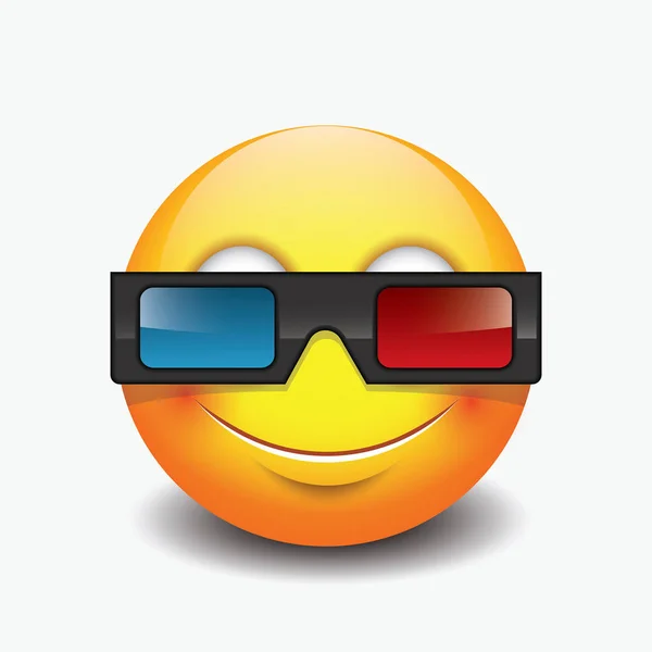 Emoticono lindo signo sonriente — Vector de stock