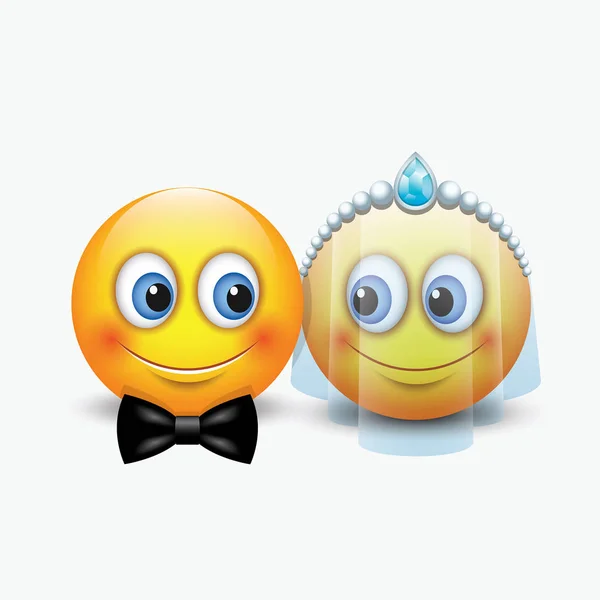 Emoticon glimlacht illustratie — Stockvector