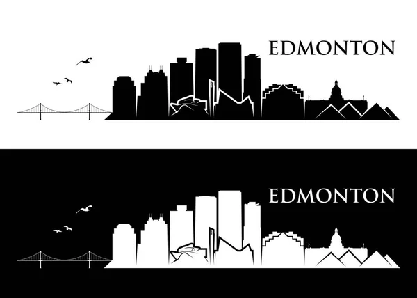 Edmonton skyline - Canadá — Vector de stock