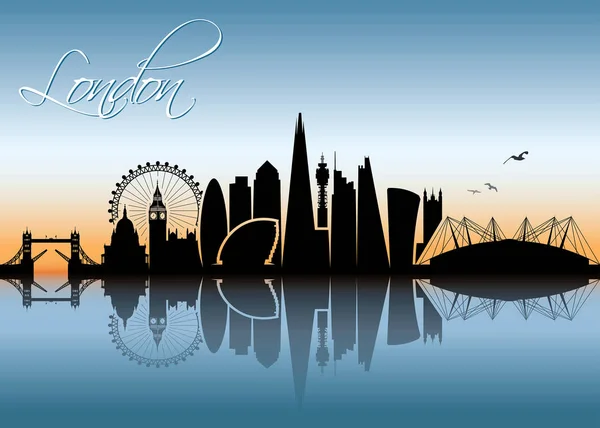 London Skyline - Regno Unito — Vettoriale Stock