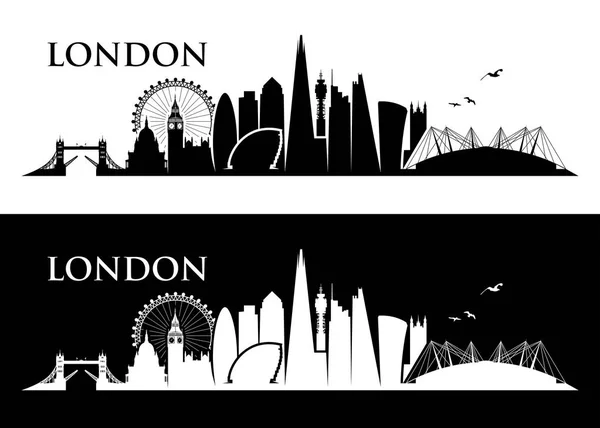 London Skyline - Regno Unito — Vettoriale Stock