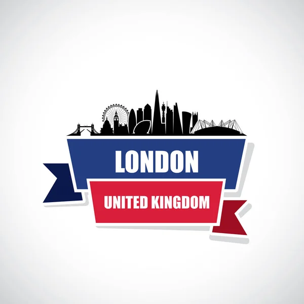 लंदन स्काईलाइन यूनाइटेड किंगडम — स्टॉक वेक्टर