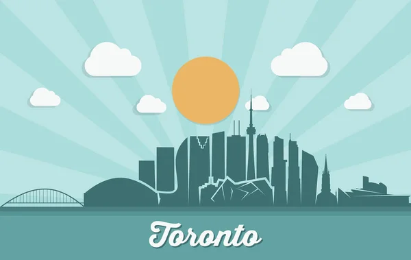 Skyline di Toronto - Canada — Vettoriale Stock