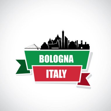 Bologna manzarası. İtalya.