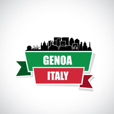 Cenova manzarası. İtalya.