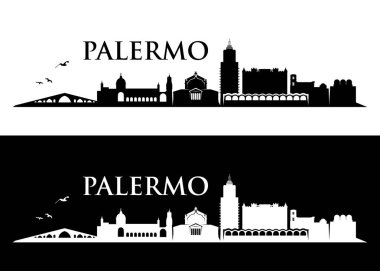 Palermo manzarası. İtalya.