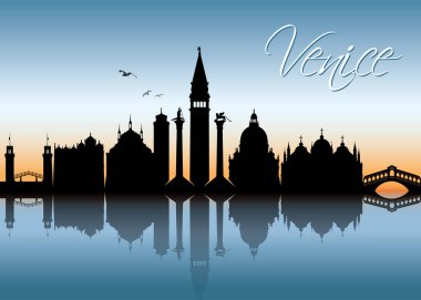 Venedik manzarası. İtalya.
