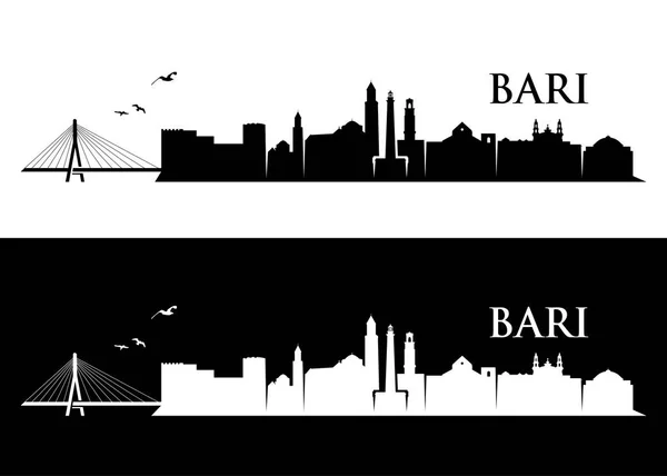 Panoramę miasta Bari. Włochy. — Wektor stockowy