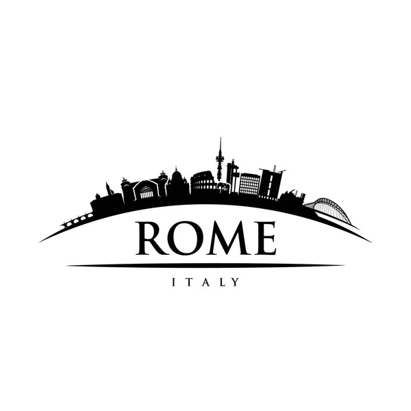 O horizonte de Roma. Itália . —  Vetores de Stock