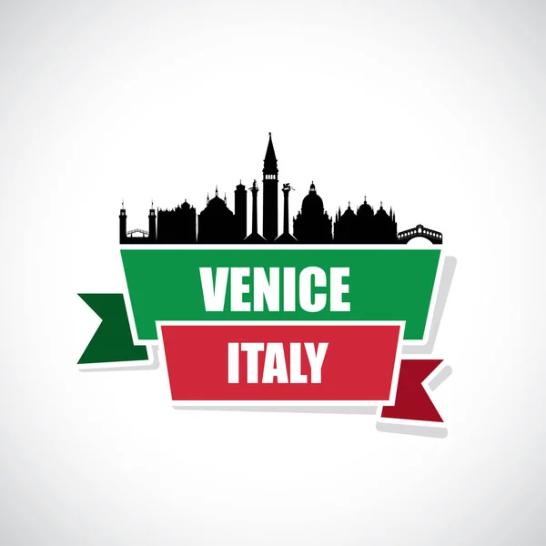 Venice skyline. Włochy. — Wektor stockowy