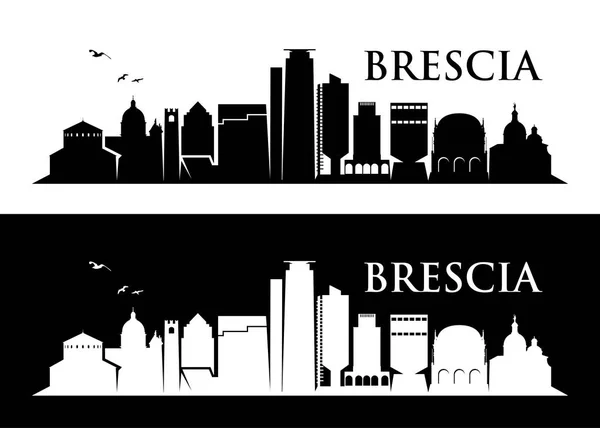 Gestaltung der Skyline von Brescia — Stockvektor