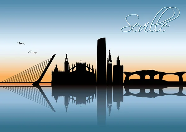 Ontwerp van Sevilla skyline — Stockvector