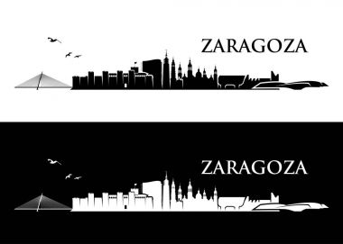Saragossa manzarası - İspanya