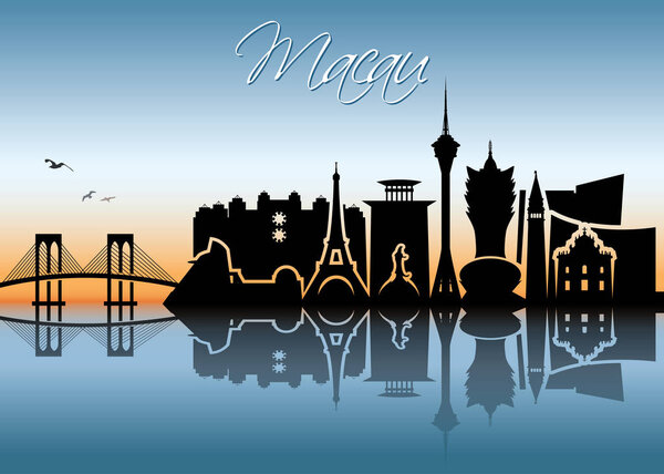 Design of Macau skyline