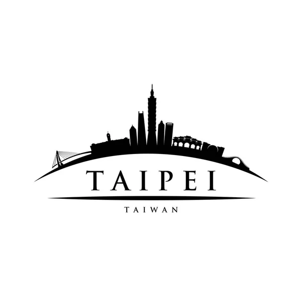 Diseño del skyline de Taipei — Vector de stock