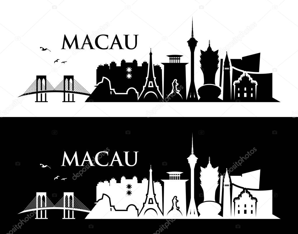 Design of Macau skyline