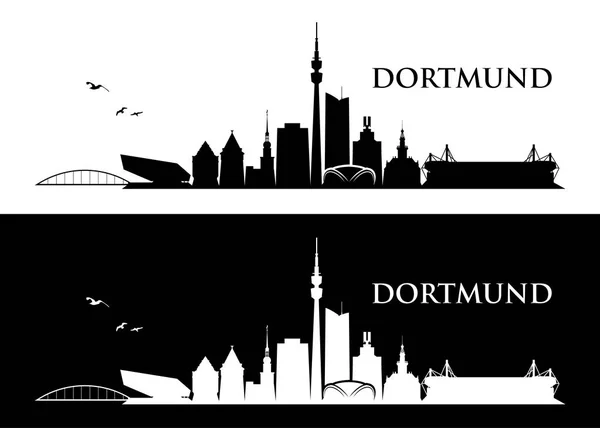 Astratto sullo skyline di Dortmund — Vettoriale Stock
