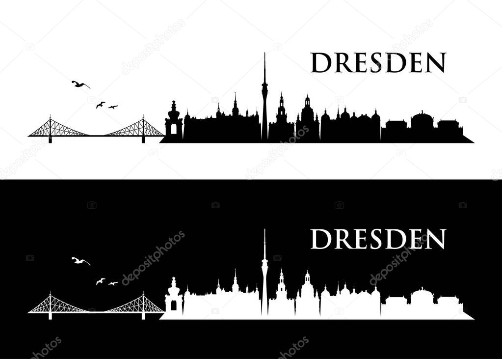 Dresden abstract   Silhouette 