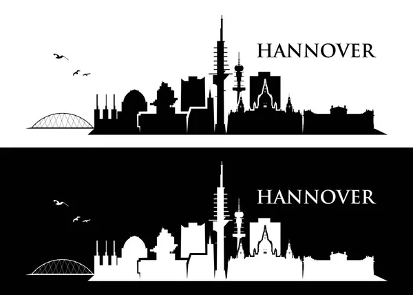 Hanover city skyline — Stock Vector