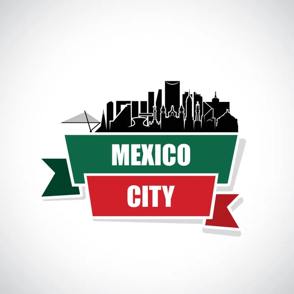 Cidade do México skyline —  Vetores de Stock
