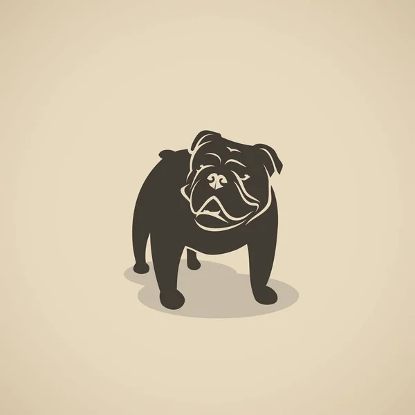 English Bulldog Design Vector Illustration — Stock Vector