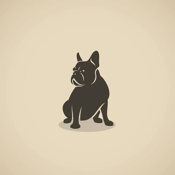 Fransk Bulldog Design Vektorillustration — Stock vektor