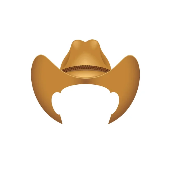 Cowboyhatt Vektorillustration — Stock vektor