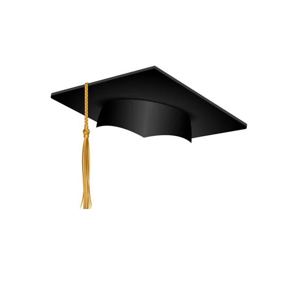 Mortarboard Geïsoleerd Vectorillustratie — Stockvector