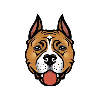 vektör çizim tasarım stafford köpek arka plan üzerinde