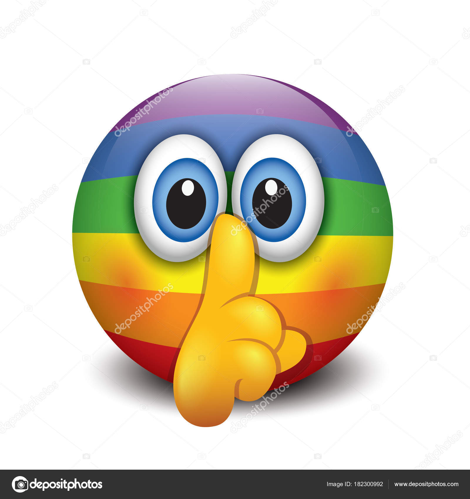 Emoticon Silêncio Bonito Emoji Smiley Ilustração Vetorial — Vetor de Stock © I.Petrovic 182300992