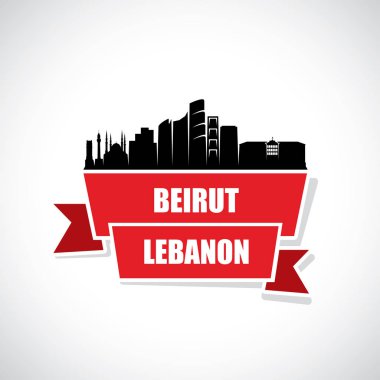 Manzarası, Beyrut üzerinde mimari yapılarından siluetleri