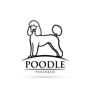 Vektör illüstrasyon izole fino köpeği özetlenen