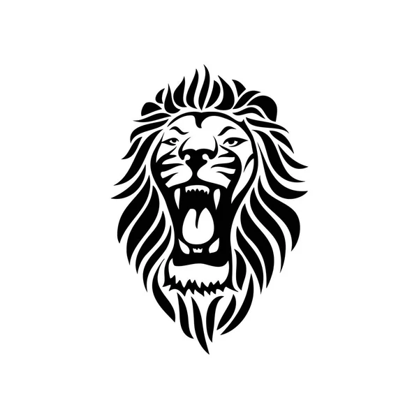Löwenkopf-Symbol — Stockvektor