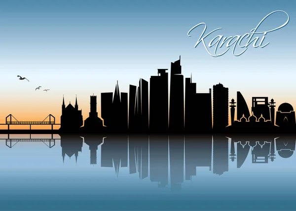 Karachi Pakistan Vectorillustratie — Stockvector