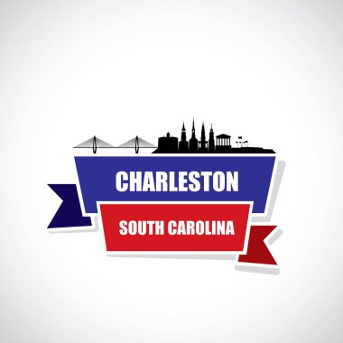 Manzarası, Charleston üzerinde mimari yapılarından siluetleri