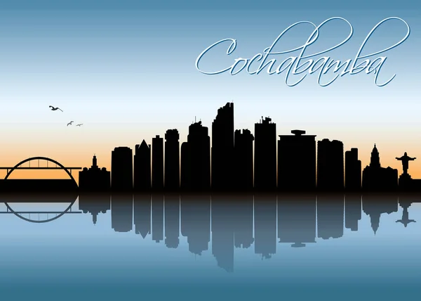 Silhouette Cochabamba Illustration Simplement Vectorielle — Image vectorielle