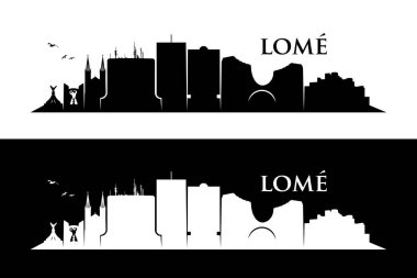 Şehir silueti, basitçe vektör çizimi 