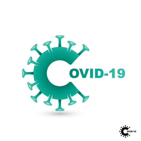 Virus Covid Illustrazione Vettoriale — Vettoriale Stock