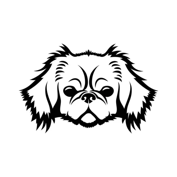 Hund Skizzierte Illustration Auf Beigem Hintergrund — Stockvektor