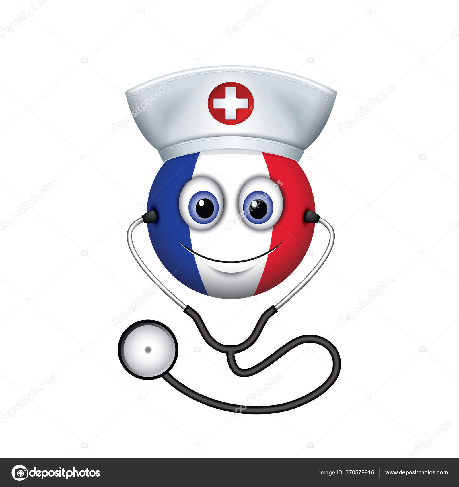 French Emoticon Emoji Smiley Vector Illustration Stock Vector Image by