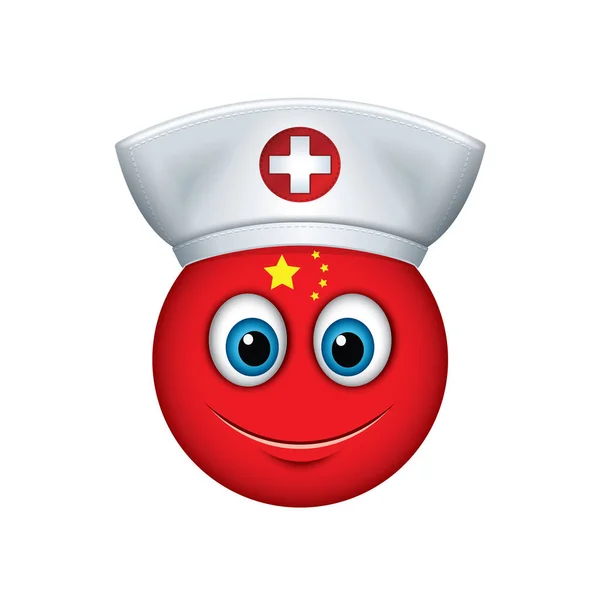 Chinesisches Emoticon Emoji Smiley Vektorillustration — Stockvektor