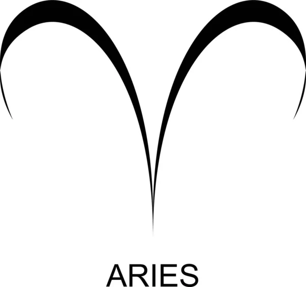 Wektorowy Obraz Aries Grecki Znak Zodiaku Symbol — Wektor stockowy