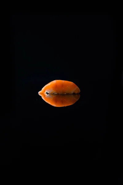 Close View Gourmet Jepang Sushi Salmon Black Background — Stok Foto