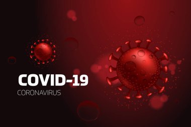 Coronavirus hastalığı COVID-19 enfeksiyon tıbbi vektör çizimi.