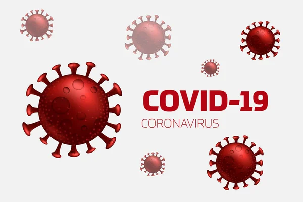 Coronavirus hastalığı COVID-19 enfeksiyon tıbbi vektör çizimi.