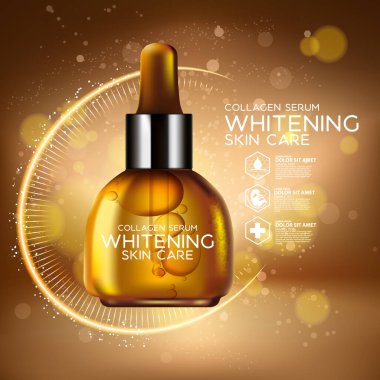 Kolajen Serum Arkaplanı Cilt Bakımı Kozmetik