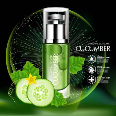 Salatalık Doğal Nemlendirme Cilt Bakımı Kozmetik.