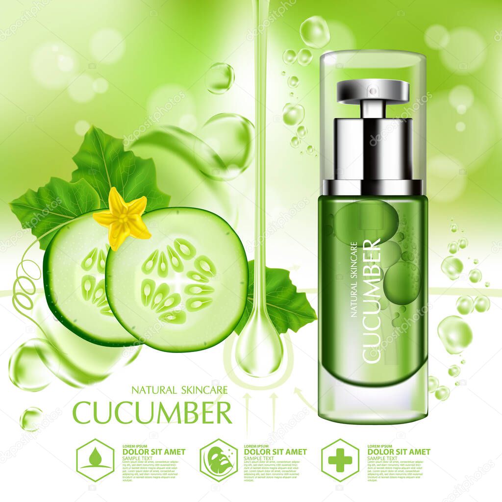 Cucumber Natural Moisture Skin Care Cosmetic.