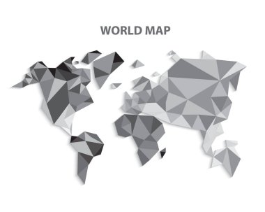 Dünya haritası bilgi düzeni tasarım şablonu. Vektör illüstrasyonu