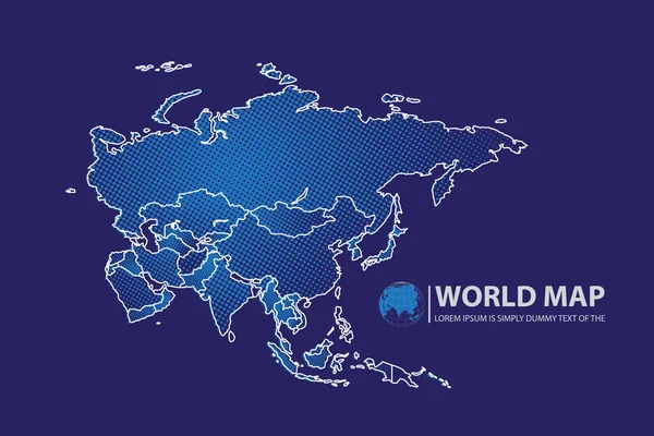 Mapa Mundo Modelo Design Layout Infográfico Ilustração Vetorial — Vetor de Stock